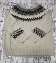 新品タグなしCiaopanic TYPY ノルディック柄セーター