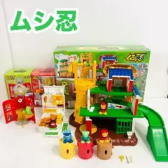 (未使用･未開封品)　ムシ忍 大きな木のムシ忍城 wyeba8q ムシ忍DXセット 大きな木のムシ忍城＆コガネニンのスニーカー