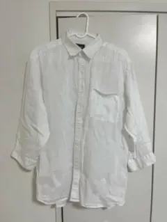 BEAMS リネンシャツ ホワイト Mサイズのサムネイル