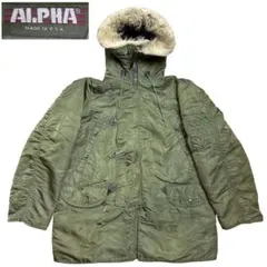 希少 80s ALPHA USA 旧タグ 3本 N3B ミリタリージャケット S