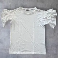 BROWNY フリル袖 半袖 Tシャツ ホワイトのサムネイル