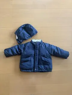 petit main ネイビー 中綿コート