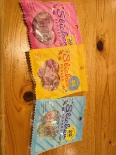 セリア・ステッカーフレーク シール3種セット