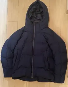 【UNIQLO】ユニクロ シームレスダウンパーカ 3Dカット XL ネイビー