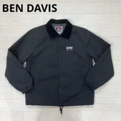 BEN DAVIS ベンデイビス コーチジャケット 襟コーデュロイ 黒 M
