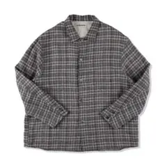 NICENESS THOM OPEN COLLAR JACKET SHIRT - メルカリ
