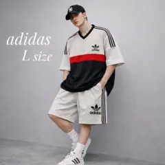 希少 90s adidas 背面ビッグロゴ 刺繍 90s風 セットアップ Y2K