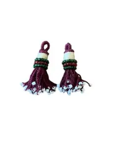 美品★ビーズ付タッセル