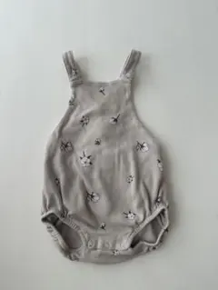 organic zooコットンフラワー　ロンパース 6-12m