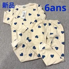 プチバトー ハート柄パジャマ 6ans