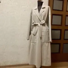 【値下げ】fifth ベージュ ロングコート ウエストリボン付き
