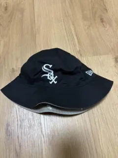 New Era ブラック バケットハット ホワイトソックス