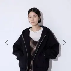 ✴︎20%オフ【JEANASIS】ダンボールBIGフードブルゾンのサムネイル