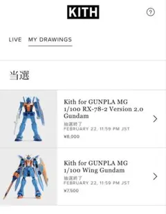 Kith for GUNPLA MG 1/100 ガンダム & ウィングガンダム - メルカリ