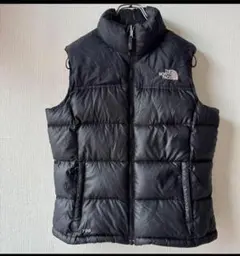 ノースフェイス　ブラック ベスト 700フィル　レディース　防寒　Mサイズ