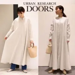 URBANRESEARCH DOORSコットン シアーシャツワンピース ロング