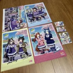 ウマ娘 クリアファイルセット 缶バッジ ファミリーマート コンプリート