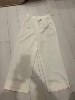 BEAUTY AND YOUTH アイボリー ワイドパンツ