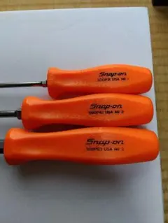 新品】 スナップオン 旧グリップ ドライバー セット オレンジ 6本