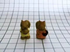 シルバニアファミリー　リス　ミニフィギュア　2体セットまとめ売り
