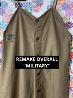 チェコ軍　リメイク　サロペット　オーバーオール　古着　レディースのサムネイル
