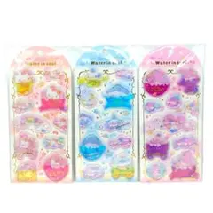 サンリオ ウォーターインシール キティ マイメロ シナモロール3点セット
