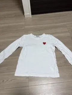 PLAY COMME des GARÇONS 長袖Tシャツ ホワイト S - メルカリ