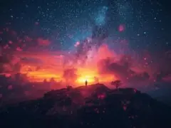 夜明けの空No.6　オリジナルデジタルアート