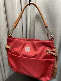 Ｊプレス　2way ナイロン　本革　ショルダーバック　ハンドバッグのサムネイル