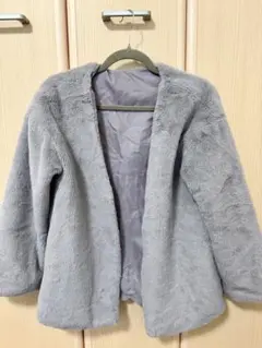 【最終値下げ】earth music&ecology ファーコート グレー M