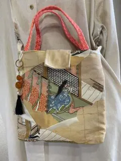 帯リメイクショルダーバッグ