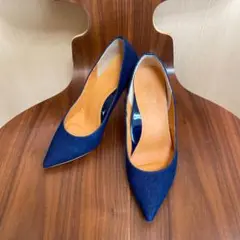 【REZOY】低反発パンプス デニムカラー