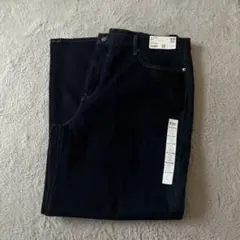 UNIQLO ワイドストレートジーンズ 36 ネイビー