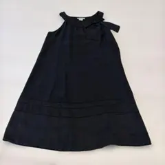 H&M ノースリーブ　ワンピース　黒　32