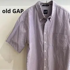 オールドGAP The Big Oxford 半袖シャツ パープル