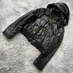 専用archive y2k お兄系 光沢 ショート中綿ジャケット L 黒 フード