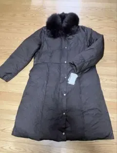美品 未使用保管品 ダウンコート ブルーフォックスファー付き