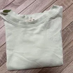 H&M ライトグリーン Tシャツ 刺繍ロゴのサムネイル