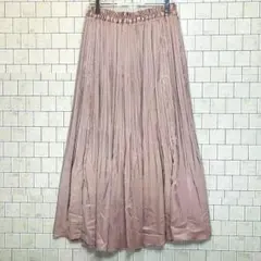 ピンク プリーツスカート サイズF シンプル　人気デザイン　人気カラー