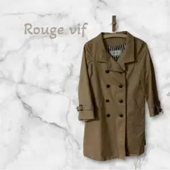 ルージュヴィフ コート 36 S ベージュ 裏地ストライプ Rouge vifのサムネイル