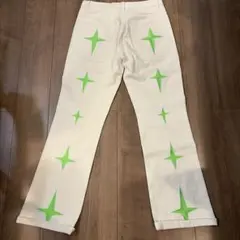 WHOVER STAR JEANS 緑 フレアパンツ drip SWAG - メルカリ