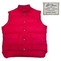 筆記体タグ 70s L.L.BEAN エルエルビーン ダウンベスト ビンテージ