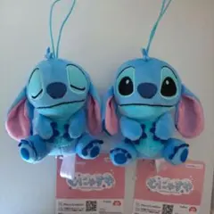 ディズニーキャラクター むにゃすやマスコットVol.3 スティッチ ２点セット