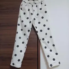 水玉模様ボトムス 140cm アイボリー ブリーズ　F.O.インターナショナル