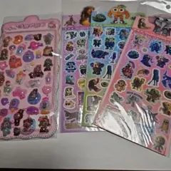 立体らぶぶシールとイタリアンプレインロッドホログラムシール３枚セット　39