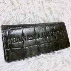 JEAN PAUL GAULTIER 長財布 レザー ロゴ エンボス加工のサムネイル