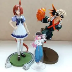 ✷女の子フィギュアと爆豪勝己フィギュアセット