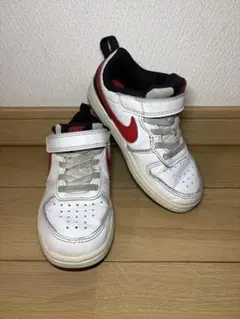 Nike ホワイト/レッド スニーカー ベルクロ　17cm