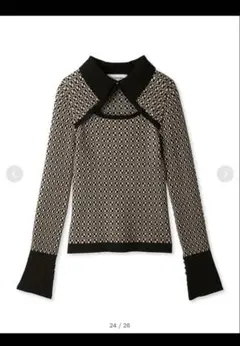 lily brown リリーブラウン フロントオープンニットトップス