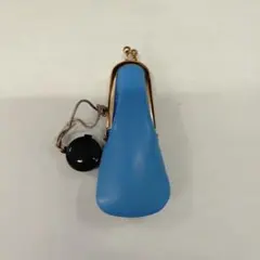 【新品未使用】がま口印鑑ケース　水色